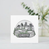 Invitation Edmonton City Canada (Debout devant)