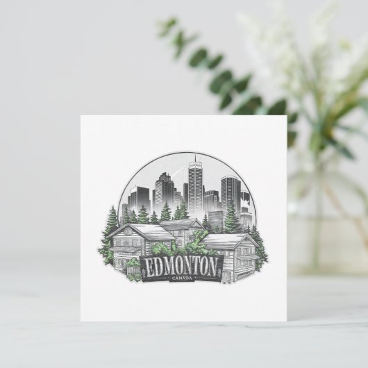 Invitation Edmonton City Canada (Debout devant)