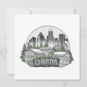 Invitation Edmonton City Canada (Devant)