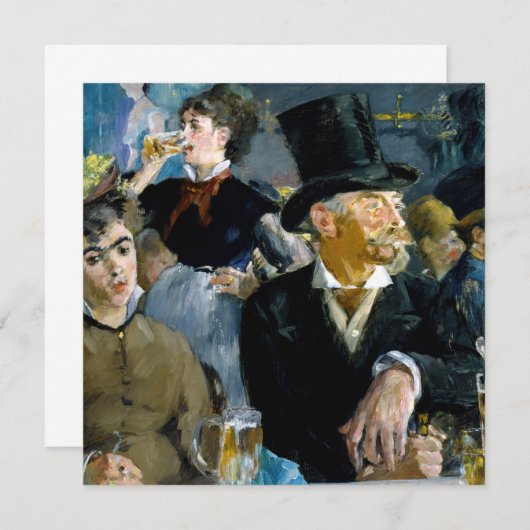 Invitation Edouard Manet - Au Café (Devant / Derrière)