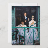 Invitation Edouard Manet - Balcon / Le Balcon (Devant)