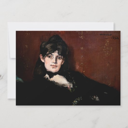 Invitation Edouard Manet - Berthe Morisot Allongée (Devant)