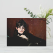 Invitation Edouard Manet - Berthe Morisot Allongée (Debout devant)