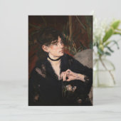 Invitation Edouard Manet - Berthe Morisot avec un ventilateur (Debout devant)