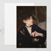 Invitation Edouard Manet - Berthe Morisot avec un ventilateur (Devant / Derrière)