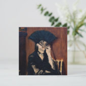 Invitation Edouard Manet - Berthe Morisot avec ventilateur (Debout devant)