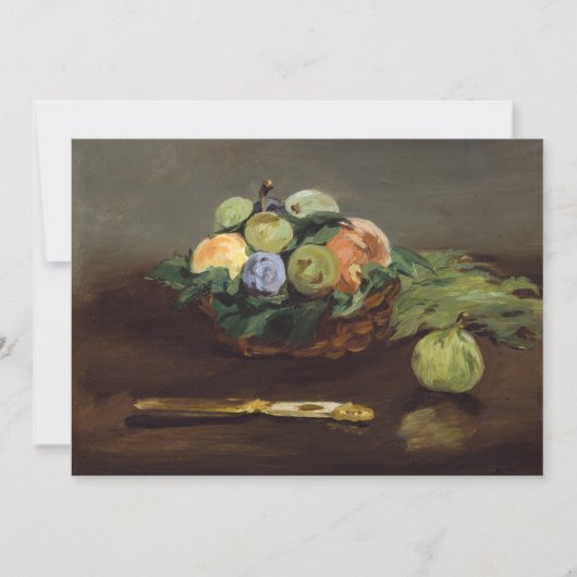 Invitation Edouard Manet - Corbeille de Fruits (Devant)