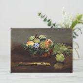 Invitation Edouard Manet - Corbeille de Fruits (Debout devant)
