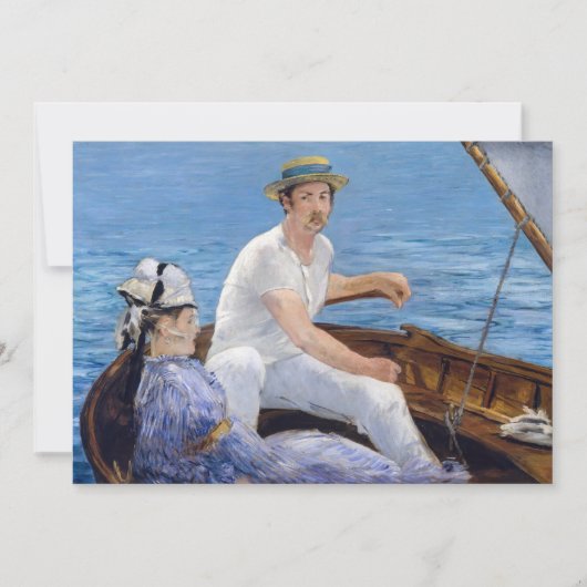 Invitation Edouard Manet - En bateau (Devant)