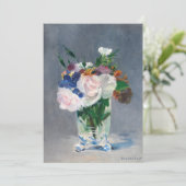 Invitation Edouard Manet - Fleurs dans un Vase de Cristal (Debout devant)