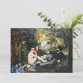 Invitation Edouard Manet - Le déjeuner sur l'herbe (Debout devant)