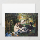 Invitation Edouard Manet - Le déjeuner sur l'herbe (Devant / Derrière)