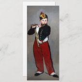 Invitation Edouard Manet - Le Fifer / Jeune Flutiste (Devant / Derrière)