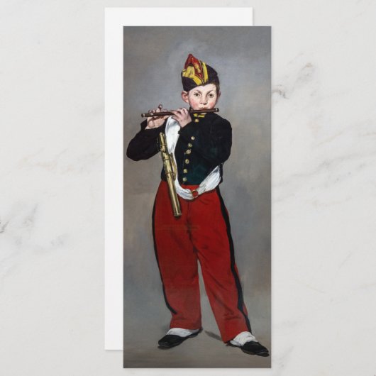 Invitation Edouard Manet - Le Fifer / Jeune Flutiste (Devant / Derrière)