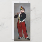 Invitation Edouard Manet - Le Fifer / Jeune Flutiste (Devant)