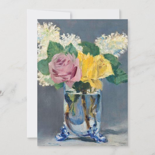 Invitation Edouard Manet - Lilas et Roses (Devant)