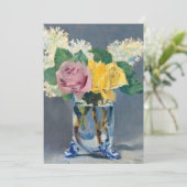 Invitation Edouard Manet - Lilas et Roses (Debout devant)