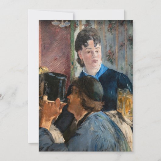Invitation Edouard Manet - Serveuse de bock (Devant)