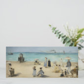 Invitation Edouard Manet - Sur la plage, Boulogne-sur-Mer (Debout devant)