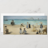 Invitation Edouard Manet - Sur la plage, Boulogne-sur-Mer (Devant / Derrière)