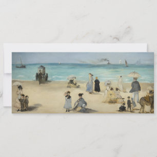 Invitation Edouard Manet - Sur la plage, Boulogne-sur-Mer