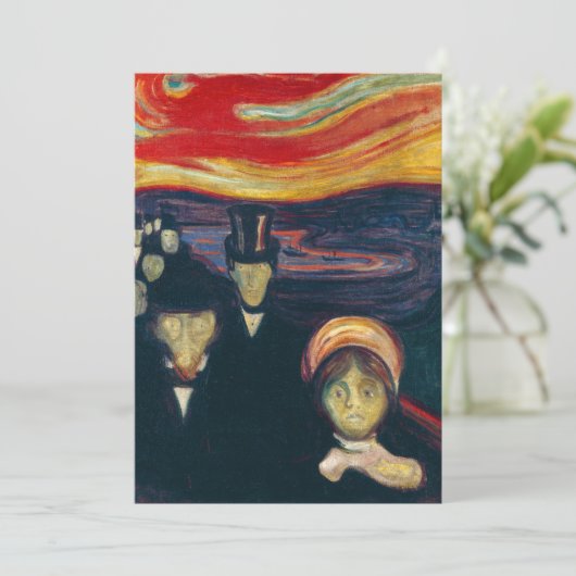 Invitation Edvard Munch - Anxiété (Debout devant)