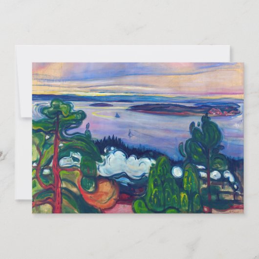 Invitation Edvard Munch - Fumée de train (Devant)