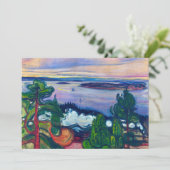 Invitation Edvard Munch - Fumée de train (Debout devant)