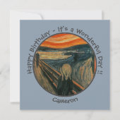 Invitation Edvard Munch La Collection Scream Party Items (Devant)