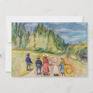 Invitation Edvard Munch - La forêt Fairytale