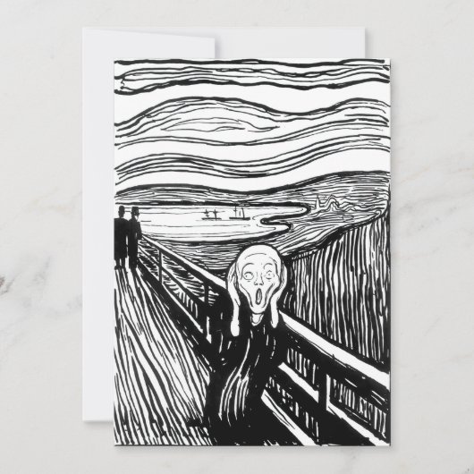 Invitation Edvard Munch - La lithographie de cri (Devant)