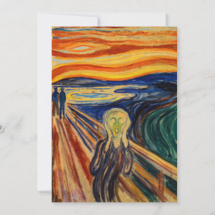 Invitation Edvard Munch - Le cri 1910