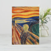 Invitation Edvard Munch - Le cri 1910 (Debout devant)