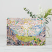 Invitation Edvard Munch - Le Soleil 1910 (Debout devant)