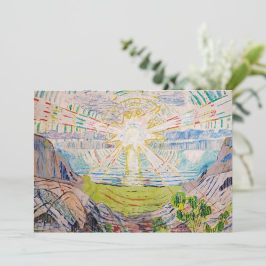 Invitation Edvard Munch - Le Soleil 1910 (Debout devant)