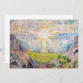 Invitation Edvard Munch - Le Soleil 1910 (Devant / Derrière)
