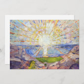 Invitation Edvard Munch - Le Soleil 1911 (Devant / Derrière)