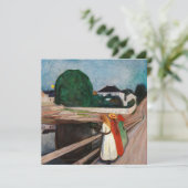 Invitation Edvard Munch - Les filles sur le pont (Debout devant)