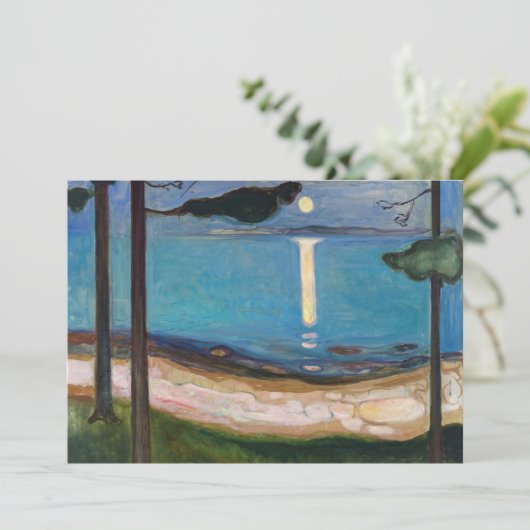 Invitation Edvard Munch - Lune (Debout devant)