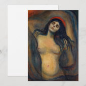 Invitation Edvard Munch - Madonna (Devant / Derrière)