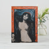 Invitation Edvard Munch - Madonna Lithographie (Debout devant)