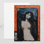 Invitation Edvard Munch - Madonna Lithographie (Devant / Derrière)