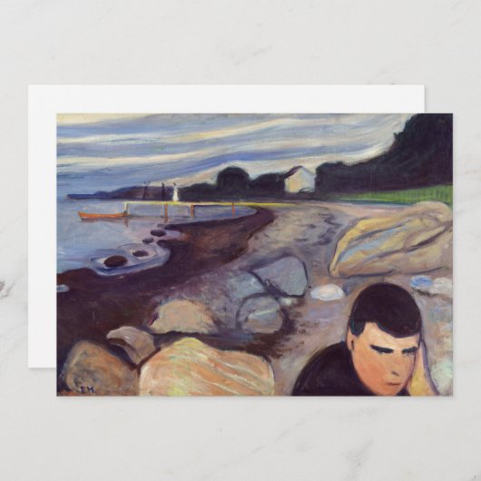 Invitation Edvard Munch - Melancholy (Devant / Derrière)