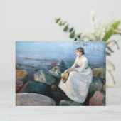 Invitation Edvard Munch - Nuit d'été, Enger sur la plage (Debout devant)