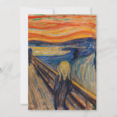 Invitation Edvard Munch - The Scream 1893 (Devant)