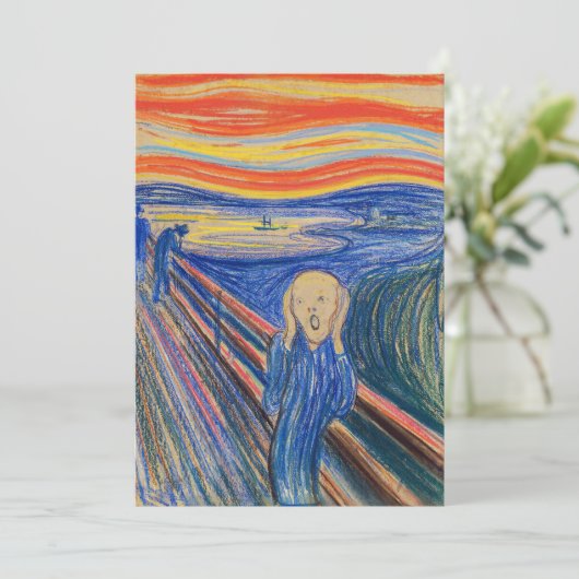 Invitation Edvard Munch - The Scream 1895 (Debout devant)