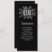 Invitation EEK Cobweb (Devant / Derrière)