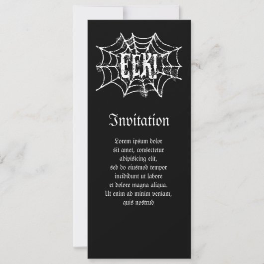 Invitation EEK Cobweb (Devant)