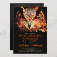 Eerie Night Owl Halloween 21e Anniversaire Fête In