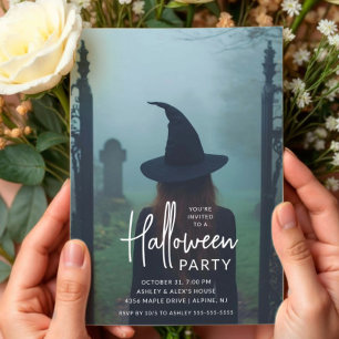 Invitation Eerie Witch Halloween